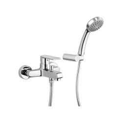 Argo Atlantis, Μπαταρία Λουτρού με Σπιράλ, Τηλέφωνο και Στήριγμα, Χρωμέ