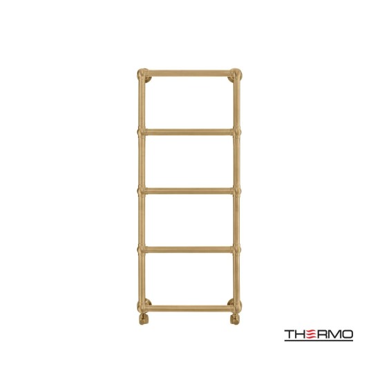 Thermo Adelphi, Θερμαινόμενη Πετσετοκρεμάστρα 115x49cm, Gold Brushed PVD