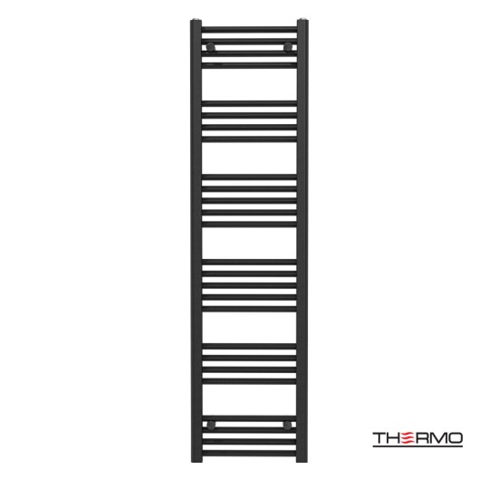 Thermo Alto Θερμαινόμενη  Πετσετοκρεμάστρα 150x40 Black Matt