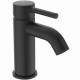 Ideal Standard Ceraline, Μπαταρία νιπτήρα, silk black (Μαύρη), χωρίς βαλβίδα.
