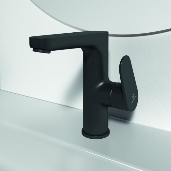 Ideal Standard Cerafine O Μπαταρία Νιπτήρος Χωρίς Βαλβίδα Black
