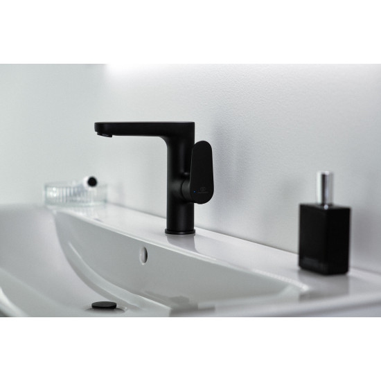 Ideal Standard Cerafine O Μπαταρία Νιπτήρος Χωρίς Βαλβίδα Black