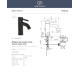 Ideal Standard Kolva, μπαταρία νιπτήρος μαύρη μάτ