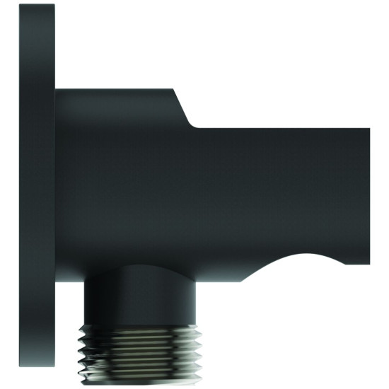 Ideal Standard Idealrain, Βραχίονας παροχής με στήριγμα τηλεφώνου, silk black (Μαύρο).
