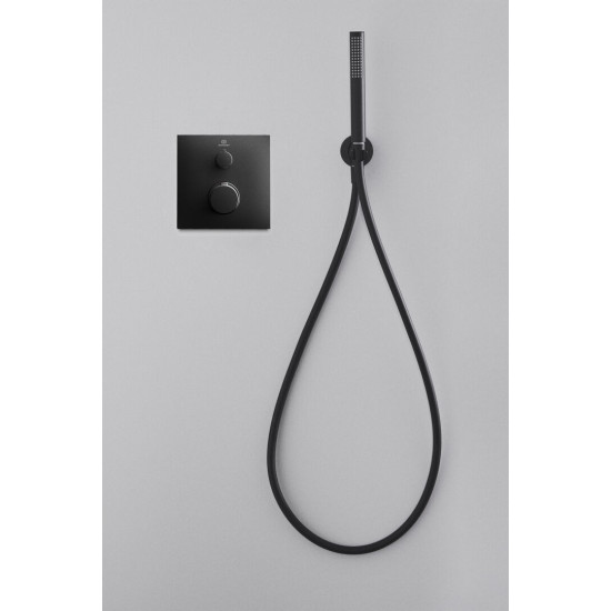 Ideal Standard Idealrain, Βραχίονας παροχής με στήριγμα τηλεφώνου, silk black (Μαύρο).
