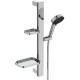 Ideal Standard Idealrain Alu+,Κιτ Βέργα Ντους 60cm για μπαταρίες Λουτρού, Χρωμέ