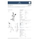 Ideal Standard Idealrain Alu+,Κιτ Βέργα Ντους 60cm για μπαταρίες Λουτρού, Χρωμέ