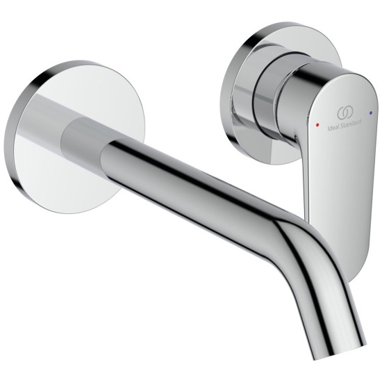 Ideal Standard Cerafine O, Εντοιχιζόμενη μπαταρία ντους,  χωρίς βαλβίδα, Χρωμέ