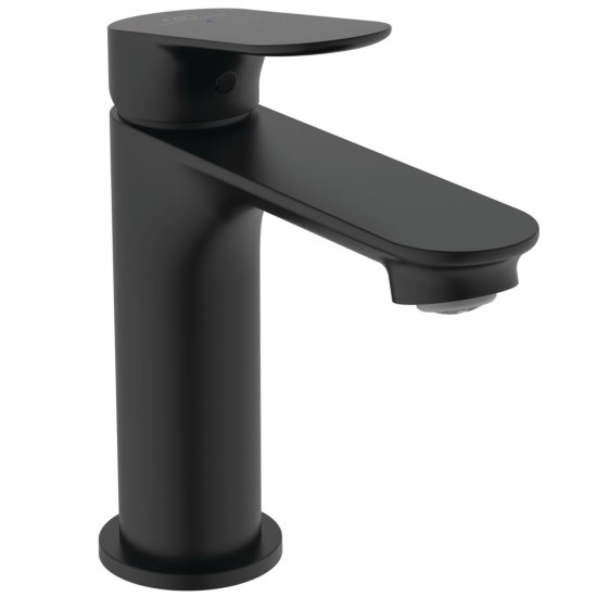 Ideal Standard Ceralife O, Μπαταρία νιπτήρα H100mm BlueStart®, με Click-Clack βαλβίδα, Silk Black