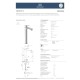 Ideal Standard Ceralife O, Μπαταρία νιπτήρα ελεύθερης τοποθέτησης H240 mm, χωρίς βαλβίδα, Χρωμέ