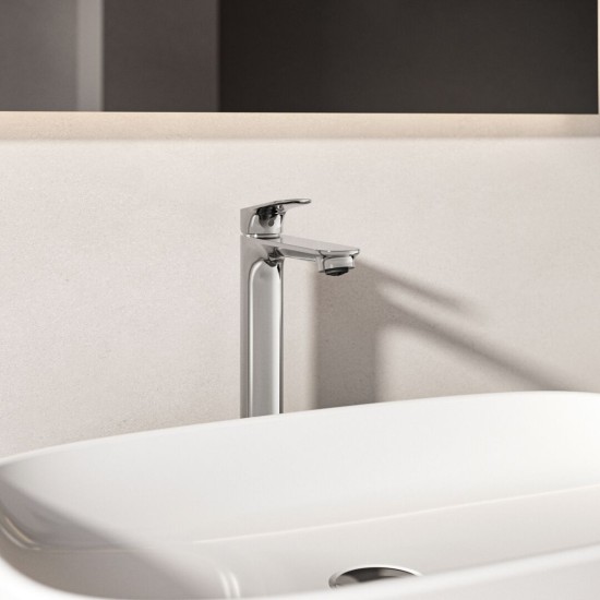 Ideal Standard Ceralife O, Μπαταρία νιπτήρα ελεύθερης τοποθέτησης H240 mm, χωρίς βαλβίδα, Χρωμέ