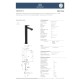 Ideal Standard Ceralife O, Μπαταρία νιπτήρα ελεύθερης τοποθέτησης H240 mm, χωρίς βαλβίδα, Silk Black