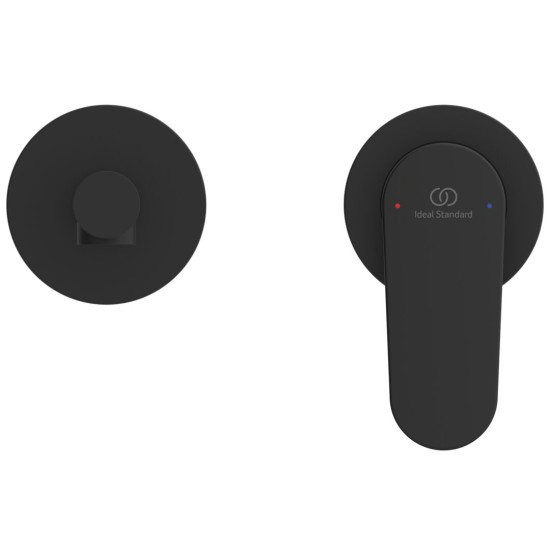 Ideal Standard Ceralife O, Εντοιχιζόμενη μπαταρία νιπτήρα, Silk Black