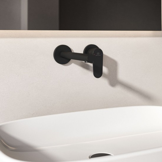 Ideal Standard Ceralife O, Εντοιχιζόμενη μπαταρία νιπτήρα, Silk Black