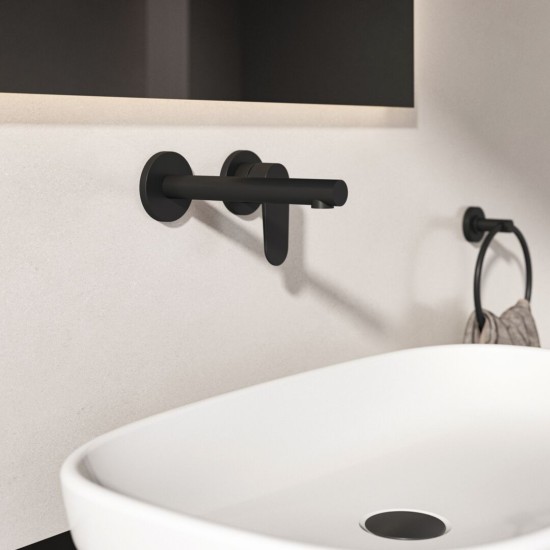 Ideal Standard Ceralife O, Εντοιχιζόμενη μπαταρία νιπτήρα, Silk Black