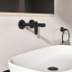 Ideal Standard Ceralife O, Εντοιχιζόμενη μπαταρία νιπτήρα, Silk Black
