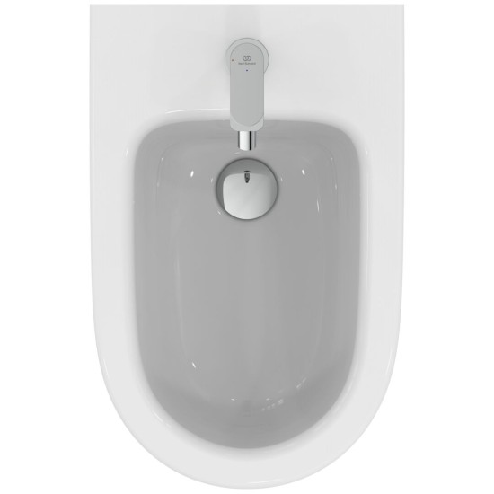 Ideal Standard Ceralife O, Μπαταρία μπιντέ, με Click-Clack βαλβίδα, Χρωμέ