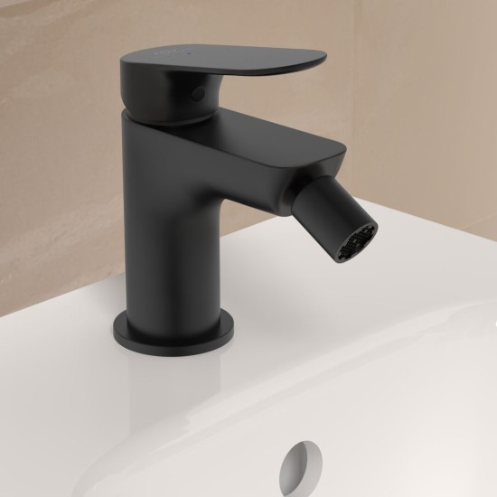 Ideal Standard Ceralife O, Μπαταρία μπιντέ, με Click-Clack βαλβίδα, Silk Black