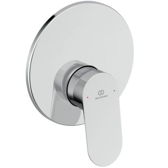 Ideal Standard Ceralife O, Εντοιχιζόμενη μπαταρία ντους, 1 παροχής, αναμικτική, Χρωμέ