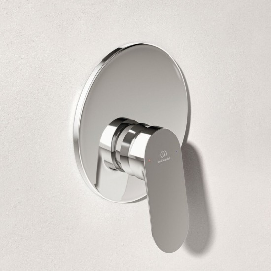 Ideal Standard Ceralife O, Εντοιχιζόμενη μπαταρία ντους, 1 παροχής, αναμικτική, Χρωμέ