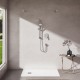 Ideal Standard Ceralife O, Εντοιχιζόμενη μπαταρία ντους, 1 παροχής, αναμικτική, Χρωμέ