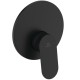 Ideal Standard Ceralife O, Εντοιχιζόμενη μπαταρία ντους, 1 παροχής, αναμικτική, Silk Black