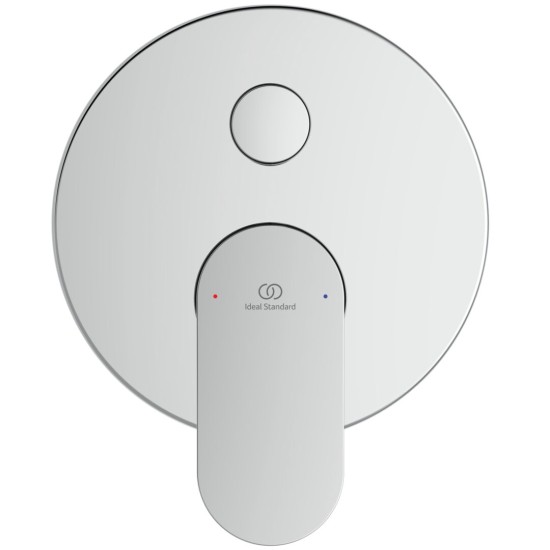Ideal Standard Ceralife O, Εντοιχιζόμενη μπαταρία λουτρού, 2 παροχών, αναμικτική, Χρωμέ
