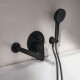 Ideal Standard Ceralife O, Εντοιχιζόμενη μπαταρία λουτρού, 2 παροχών, αναμικτική, Silk Black