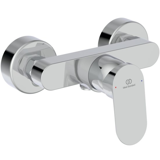Ideal Standard Ceralife O, Επίτοιχη μπαταρία ντους, αναμικτική, Κορμός, Χρωμέ