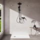 Ideal Standard Ceralife O, Επίτοιχη μπαταρία ντους, αναμικτική, Κορμός, Silk Black