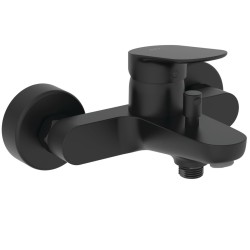 Ideal Standard Ceralife O, Επίτοιχη μπαταρία Λουτρού, αναμικτική, Κορμός, Silk Black