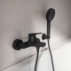 Ideal Standard Ceralife O, Επίτοιχη μπαταρία Λουτρού, αναμικτική, Κορμός, Silk Black