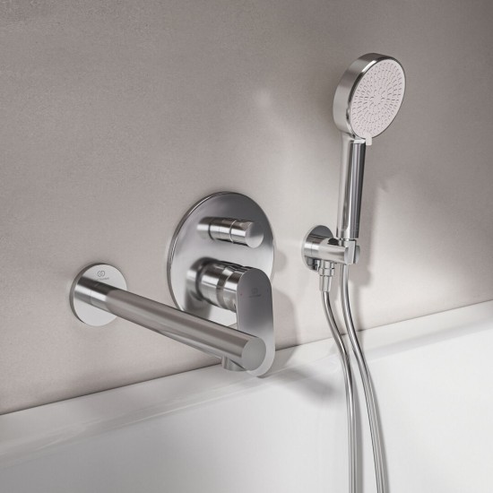 Ideal Standard Ceralife O, Επιτοίχιο ρουξούνι λουτρού, Χρωμέ