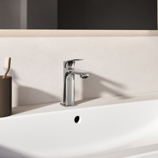Ideal Standard Ceralife C, Μπαταρία νιπτήρα H100 mm BlueStart®, με Click-Clack βαλβίδα, Χρωμέ