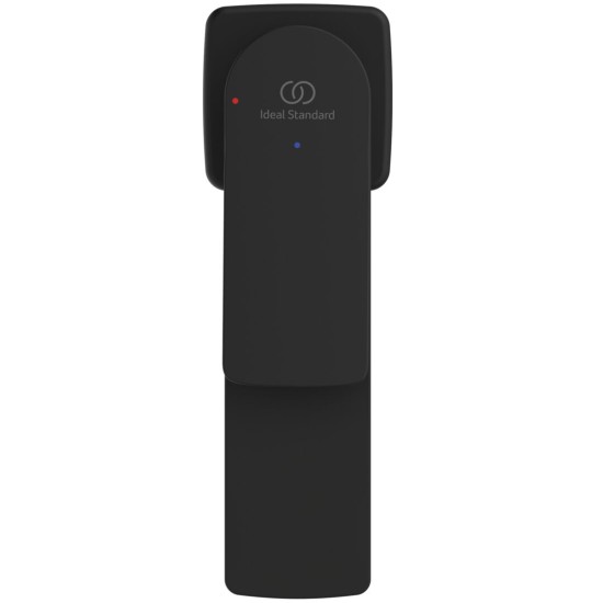 Ideal Standard Ceralife C, Μπαταρία νιπτήρα H100 mm BlueStart®, με Click-Clack βαλβίδα, Silk Black