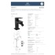 Ideal Standard Ceralife C, Μπαταρία μπιντέ, με Click-Clack βαλβίδα, Silk Black