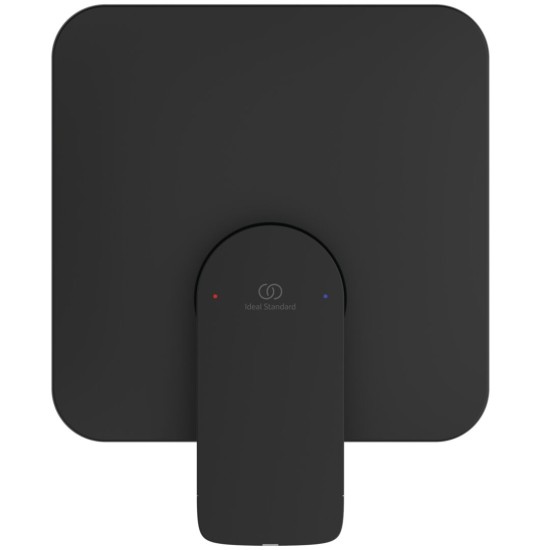 Ideal Ceralife C Εντοιχιζόμενη μπαταρία ντους, 1 παροχής (Kit 1 & Kit 2), αναμικτική Silk Black
