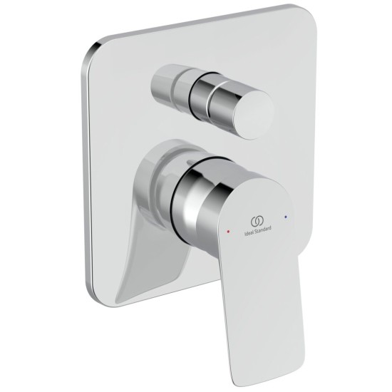 Ideal Ceralife C, Εντοιχιζόμενη μπαταρία λουτρού, 2 παροχών (Kit 1 & Kit 2), αναμικτική, Χρωμέ