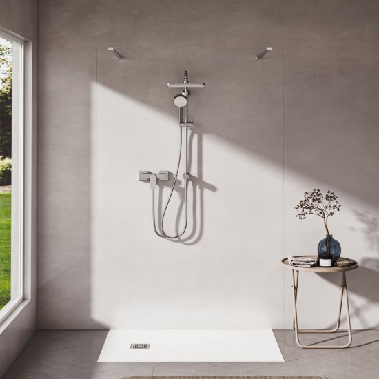 Ideal Standard Ceralife C, Επίτοιχη μπαταρία ντους, αναμικτική, (Κορμός) Χρωμέ