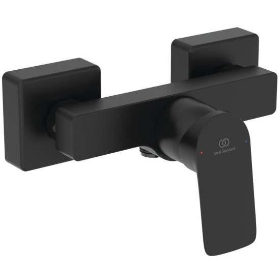 Ideal Standard Ceralife C, Επίτοιχη μπαταρία ντους, αναμικτική, (Κορμός) Silk Black