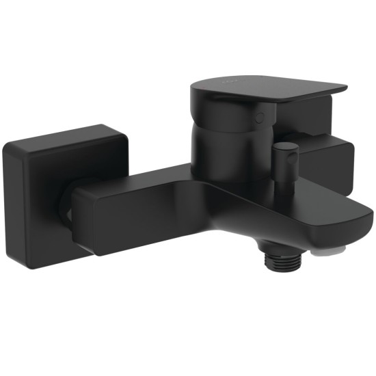 Ideal Standard Ceralife C, Επίτοιχη μπαταρία λουτρού, αναμικτική (Κορμός) Silk Black