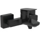 Ideal Standard Ceralife C, Επίτοιχη μπαταρία λουτρού, αναμικτική (Κορμός) Silk Black