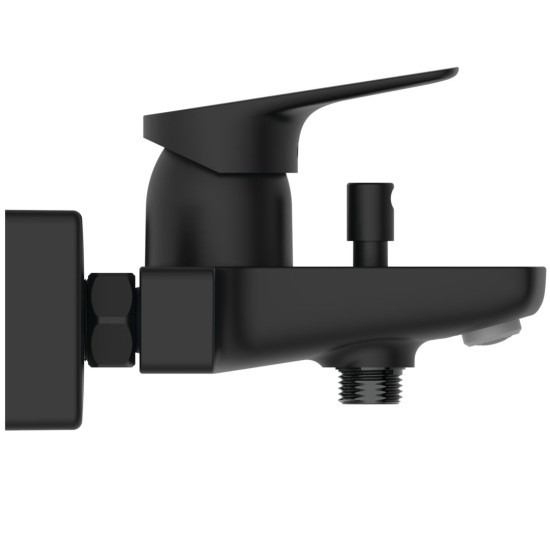 Ideal Standard Ceralife C, Επίτοιχη μπαταρία λουτρού, αναμικτική (Κορμός) Silk Black
