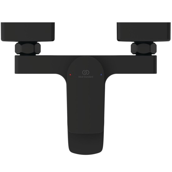 Ideal Standard Ceralife C, Επίτοιχη μπαταρία λουτρού, αναμικτική (Κορμός) Silk Black