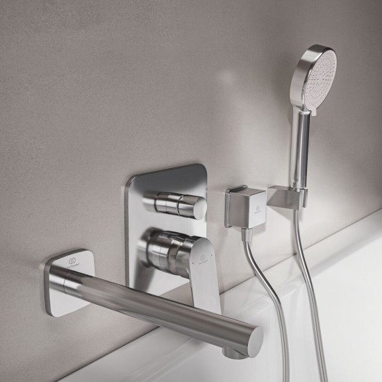Ideal Standard Ceralife C, Επιτοιχη Εκροη 21cm, Χρωμέ