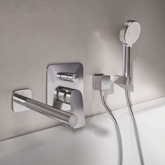 Ideal Standard Ceralife C, Επιτοιχη Εκροη 21cm, Χρωμέ