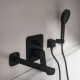Ideal Standard Ceralife C, Επιτοιχη Εκροη 21cm, Black Matt