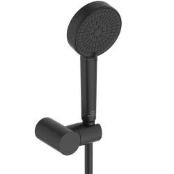 Ideal Standard Idealrain, τηλέφωνο 2 λειτουργιών, στήριγμα και σπιράλ, Matt Black Ideal Standard Idealrain, τηλέφωνο 2 λειτουργιών, στήριγμα και σπιράλ, Matt Black