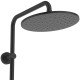 Ideal Standard IdealRain, Βέργα Ντους 2 Εξόδων με Κεφαλή, Σπιράλ Τηλέφωνο, Matt Black