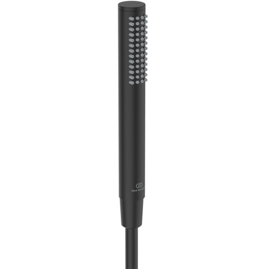 Ideal Standard IdealRain, Βέργα Ντους 2 Εξόδων με Κεφαλή, Σπιράλ Τηλέφωνο, Matt Black